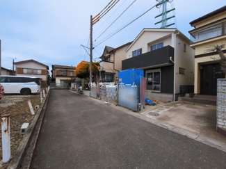 【前面道路含む現地写真】 | 越谷市大泊第9　新築一戸建て