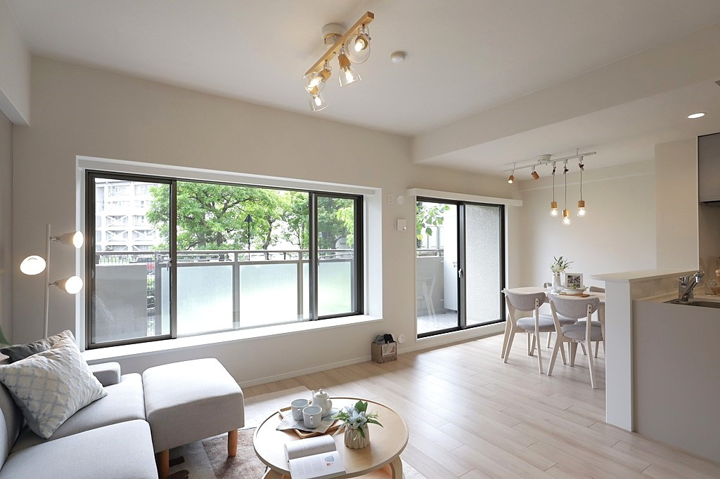 オークヒルズ香里弐番館の居間・リビング|リビングです