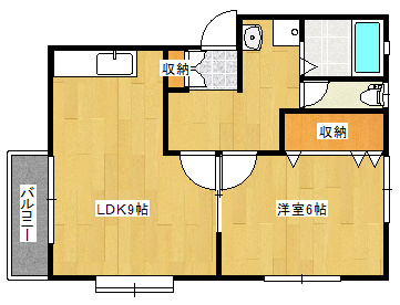 コーポラベンダーの間取り