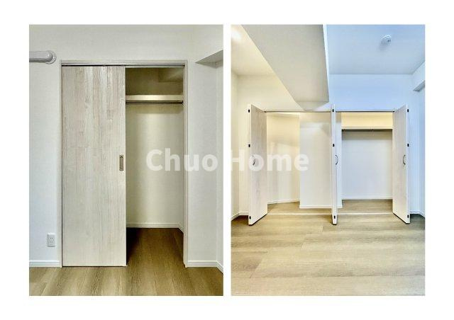 トーア浅草マンションの収納|居室にはクローゼットを完備し、自由度の高い家具の配置が叶うシンプルな空間です。お子様の成長と必要になる子供部屋を与えるにはぴったりの間取りですね。