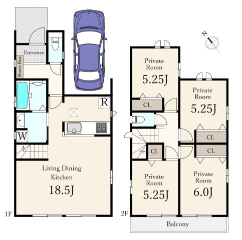 練馬区土支田3丁目 限定1棟の間取り