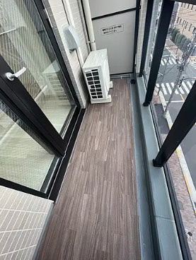 台東区浅草３丁目の賃貸マンションのバルコニー