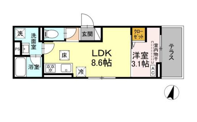 川崎市多摩区登戸新町のアパート