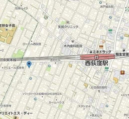 ＬｉｖｅＦｌａｔ西荻窪の地図