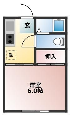 コーポ日野の間取り