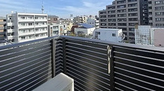 墨田区菊川１丁目の賃貸マンションのバルコニー