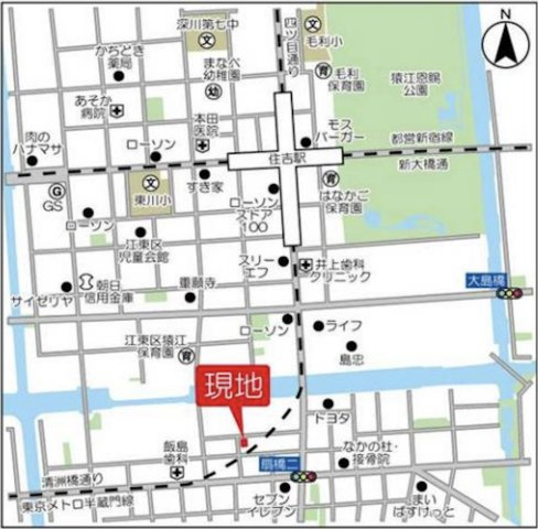 ウィルテラス深川住吉の地図