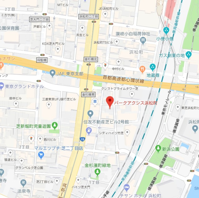 パークアクシス浜松町の地図