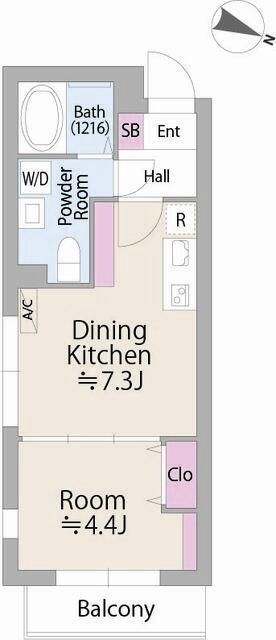 ＣＯＭＰＯＳＩＴＥ目黒学芸大学ＴＨＥＰＡＲＫの間取り