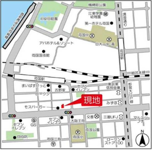 アリュージュ両国の地図