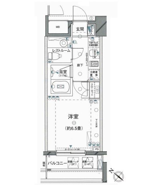 ピアース乃木坂の間取り