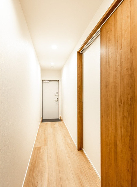 ウェルスクエア目黒祐天寺の玄関