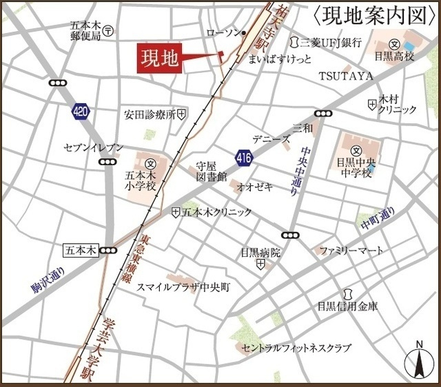 ウェルスクエア目黒祐天寺の地図