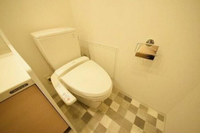 新宿区市谷砂土原町２丁目の賃貸マンションのトイレ