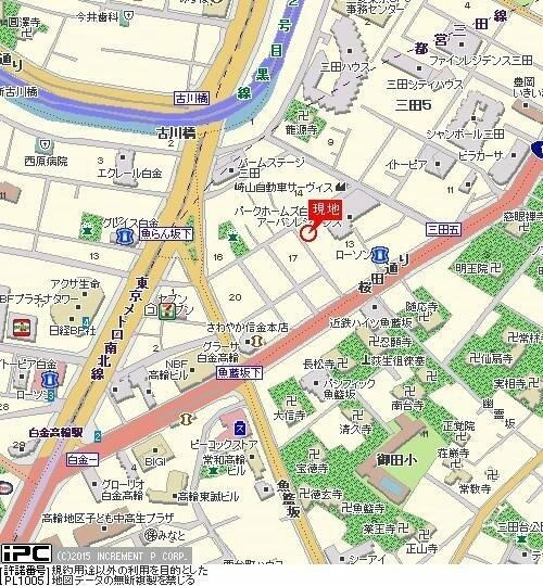 メインステージ白金高輪の地図