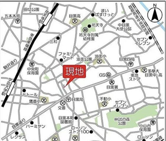 ブランシェ学芸大学の地図