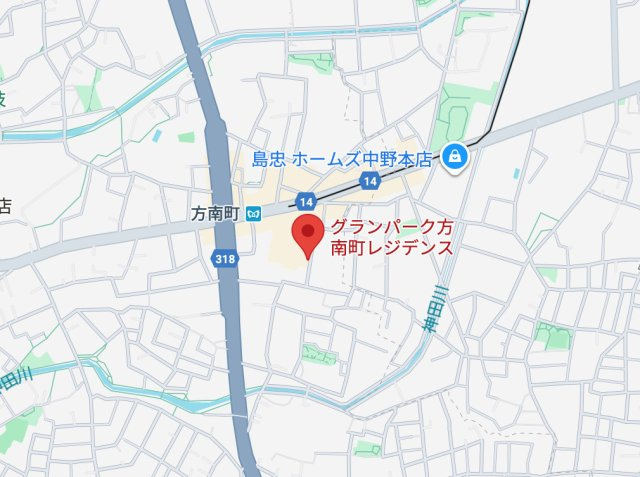 ネオアーバンレジデンス方南町の地図