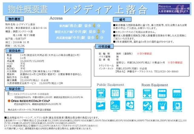 レジディア上落合のその他