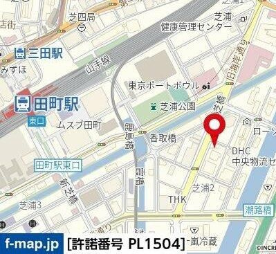 パレステュディオ芝浦シティの地図