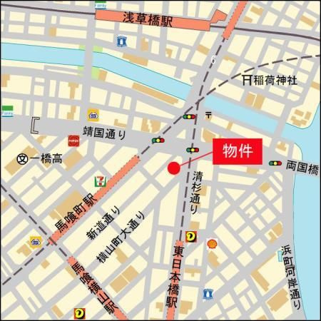 サンウッド東日本橋フラッツの地図