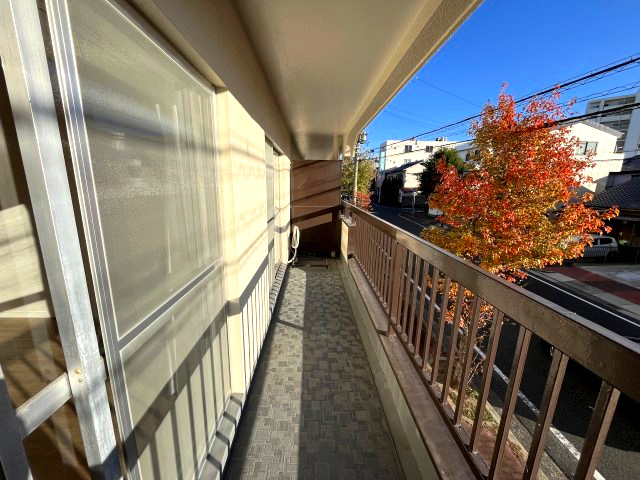 戸部グランドハイツA棟のバルコニー|両面バルコニーにつき通風良好！