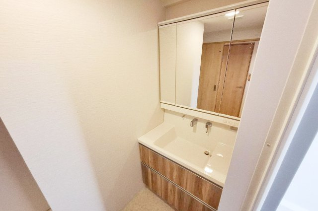 ライオンズマンション上野芝ガーデンシティの独立洗面台