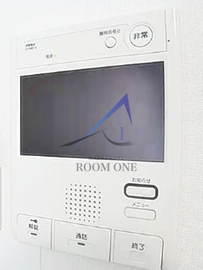 AZEST北赤羽のセキュリティ|モニター付きインターホンです。