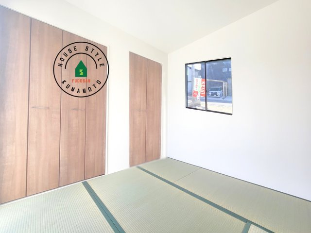 熊本市東区花立5丁目第1-2棟(1号棟)の内観：施工例|柔らかい畳が心地よい和室