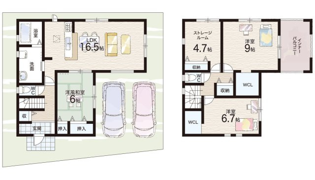 5(土)6(日)現地見学可能！◆堺市美原区平尾　全4邸の間取り|1号地
