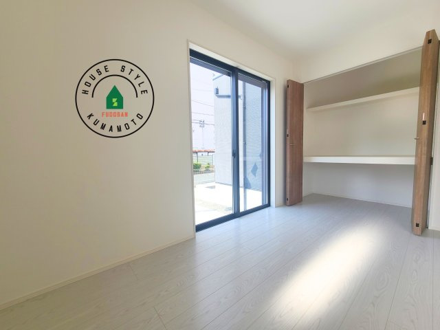 熊本市東区花立5丁目第1-2棟(2号棟)の内観：施工例|将来的に、琉球畳を引きまして和室風にすることも可能です。