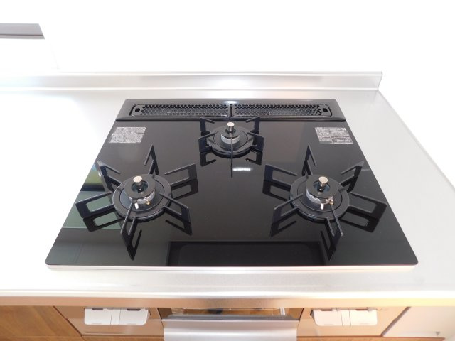 稲沢市祖父江町大牧明田の中古一戸建のキッチン|◇三口コンロ◇　　キッチン新品交換　（２０２５年８月リフォーム済）