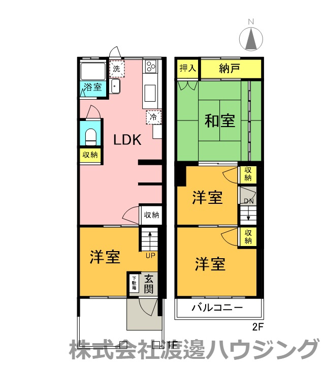 滝井西町3丁目貸家の間取り