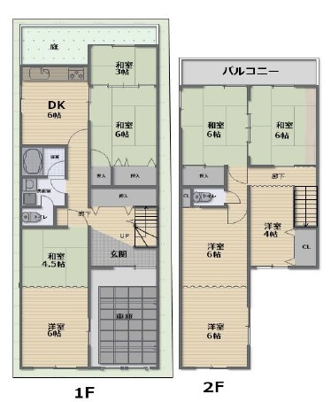 【間取り】 | 八尾市南木の本2丁目戸建　大正北小学校区　大阪メトロ八尾南駅