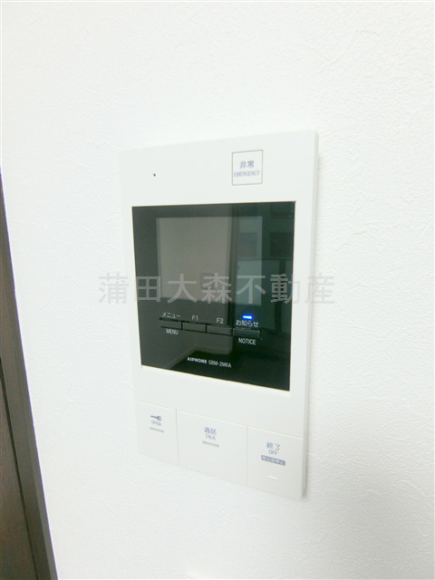 ベルシード蒲田Ⅱの設備|TVモニター付オートロック　インターホン