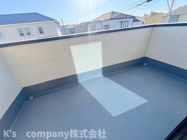 ◎茅ヶ崎市南湖6丁目　新築戸建　1号棟のバルコニー|広々バルコニー◇◇