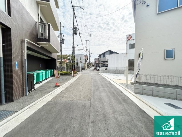 1(土)2(日)現地見学可能！◆堺市中区深井水池町　ラスト1邸の前面道路含む現地写真|車通りの少ない前面道路！お子様がいらっしゃるご家族でも安心！