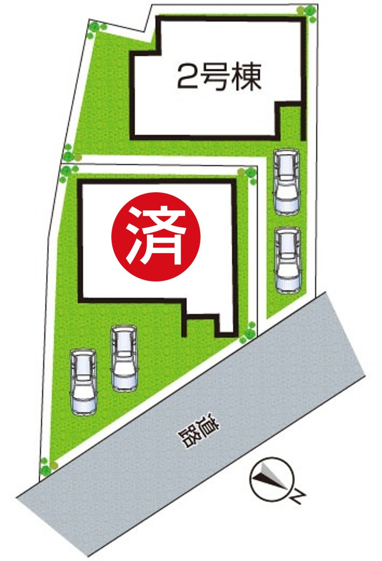 1(土)2(日)現地見学可能！◆堺市中区深井水池町　ラスト1邸の区画図|全２区画