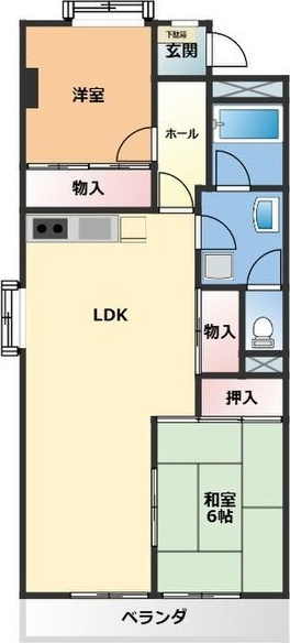 OS・SKYマンション植田南の間取り