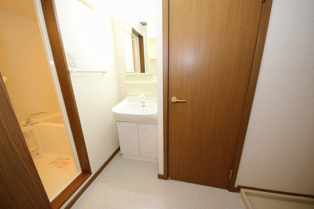 サニープラザ　Ａの洗面所|使いやすい洗面所です