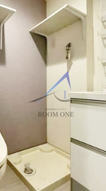 ハーモニーテラス宝町の設備|洗濯機置き場です。