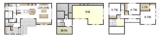 富士宮市野中の新築一戸建|３ＬＤＫ＋ＫＵＲＡ