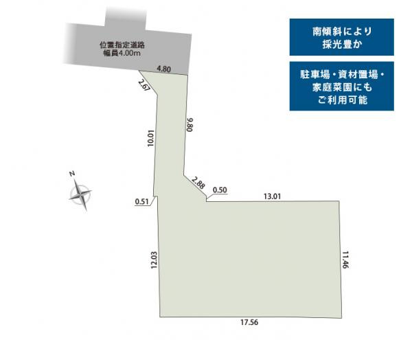 富士市原田の売地|全体区画図