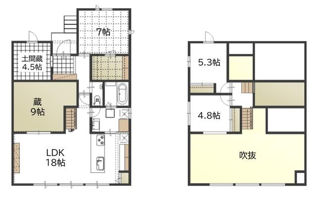 富士宮市野中の新築一戸建|３ＬＤＫ＋ＫＵＲＡ