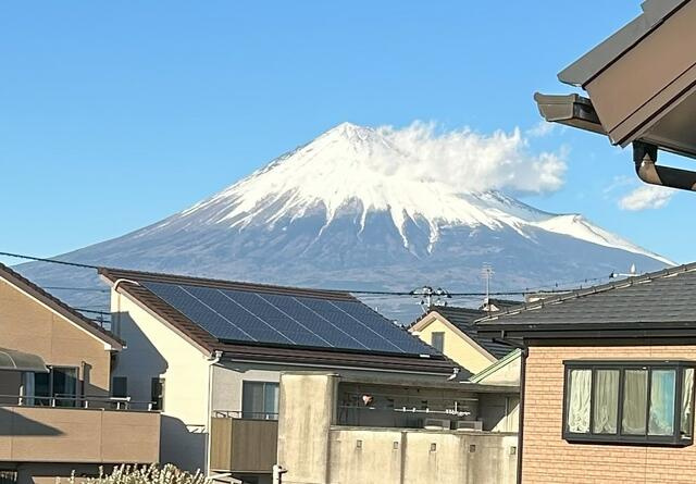 富士市宮下の中古一戸建|室内からの富士山