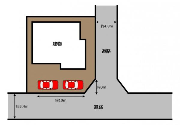 富士宮市羽鮒の中古一戸建|区画図