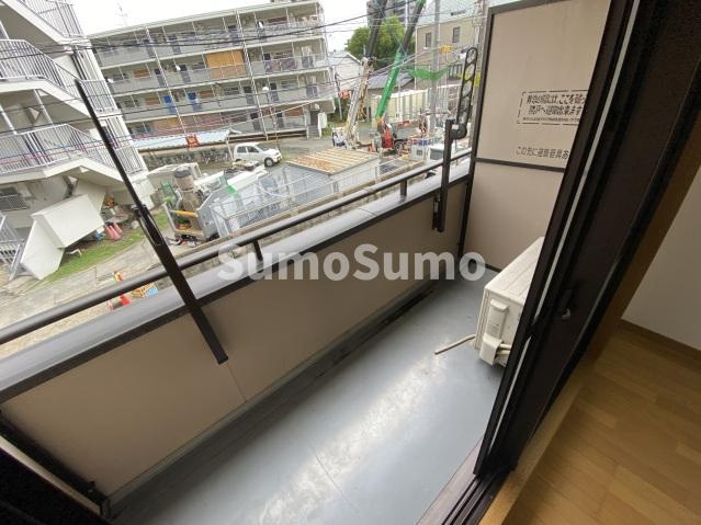 竹下駅前ENハイツのバルコニー