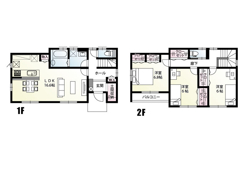 《4号棟　区画図》駐車２台可能です！