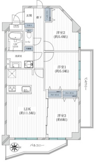 【間取り】 | ディアステージ小平　306号室