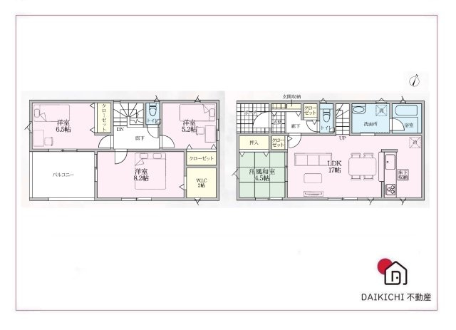 【間取り】 | 熊谷市石原第7  クレイドルガーデン　新築戸建　全2棟　2号棟 | 2号棟