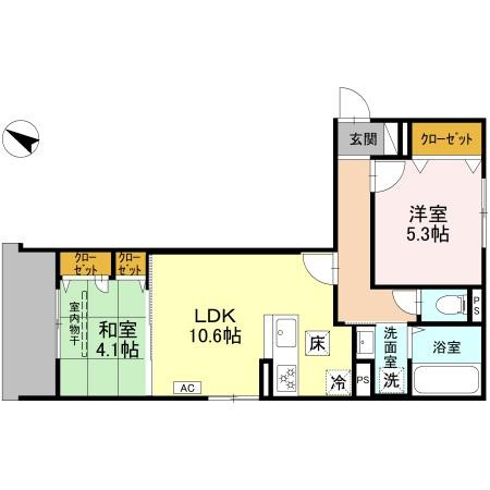 【間取り】 | ヴェルデ天城